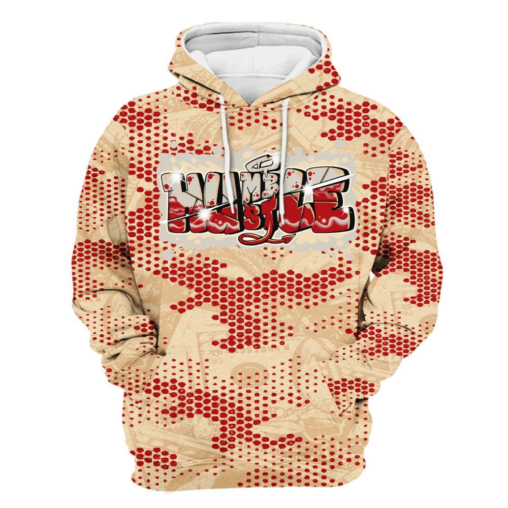 Hoodie To Match Dunk Low Strawberry Waffle - Humbled Hustles Graphic Banknotes All Over Print