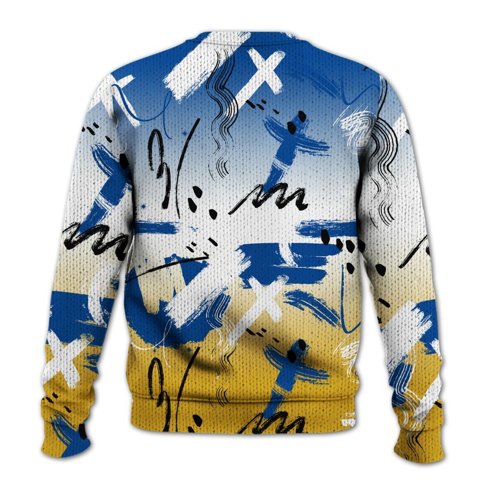 Knitted Sweater To Match High Laney 1s - Money Hustle Grind Pray