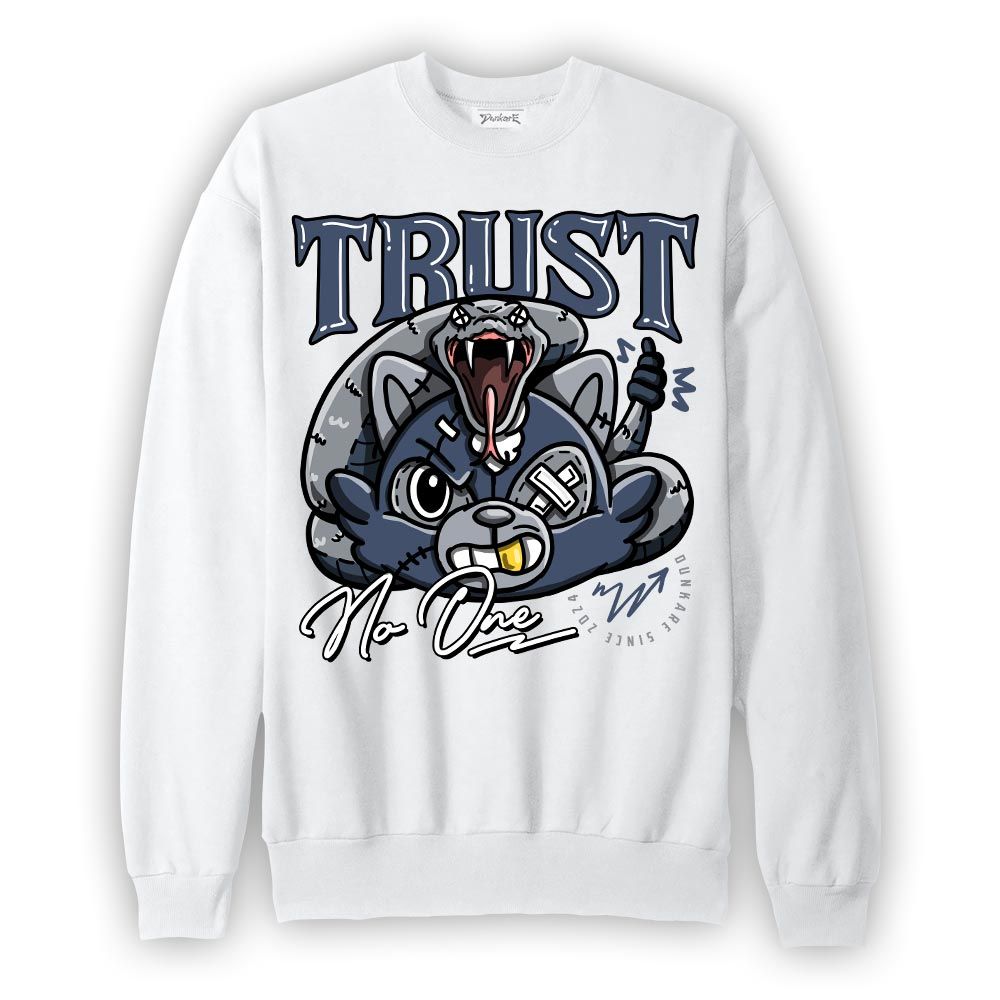 Sweatshirt To match Low Diffused Blue 11s Sweatshirt - Trust No Raccoon Graphic 1805 DNY