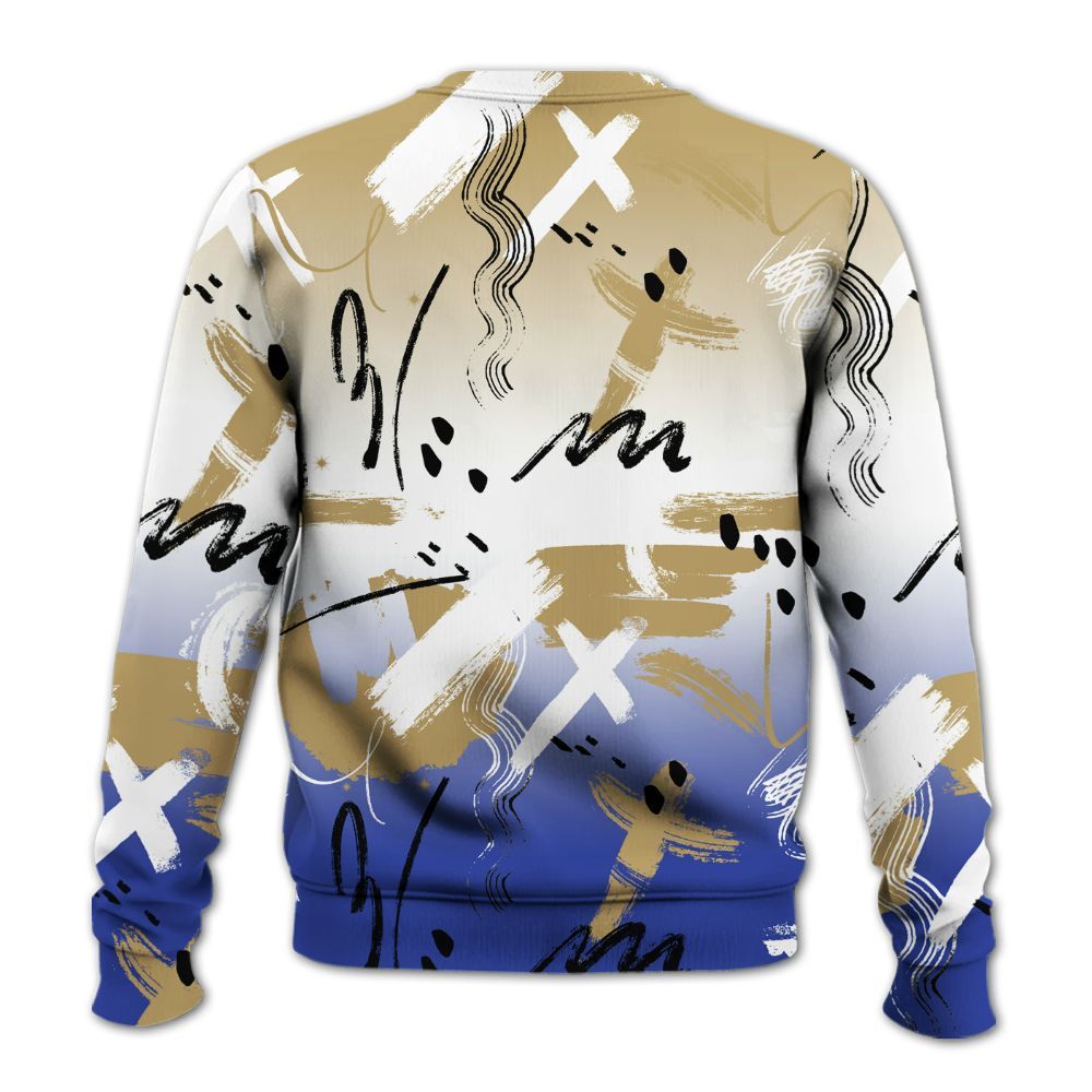Sweatshirt To Match Air 180 Concord - Money Hustle Grind Pray All Over Print