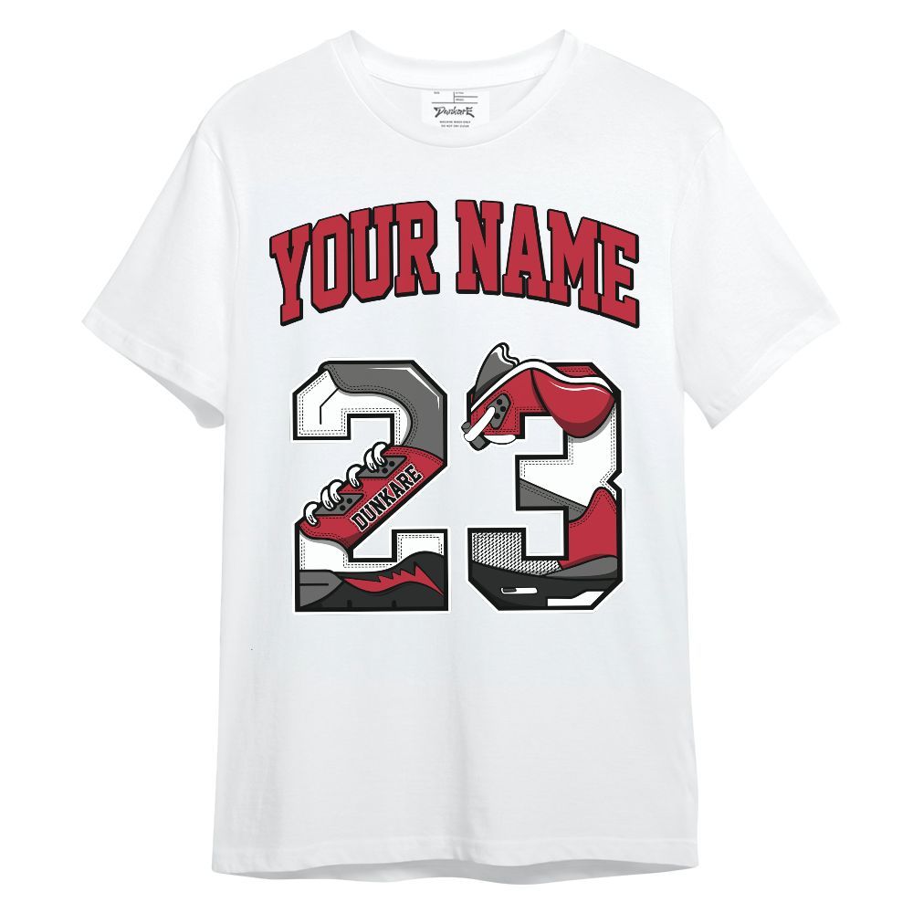 Shirt To Match Red Flint 13s - Custom Name Number 23 5s Unisex Shirt