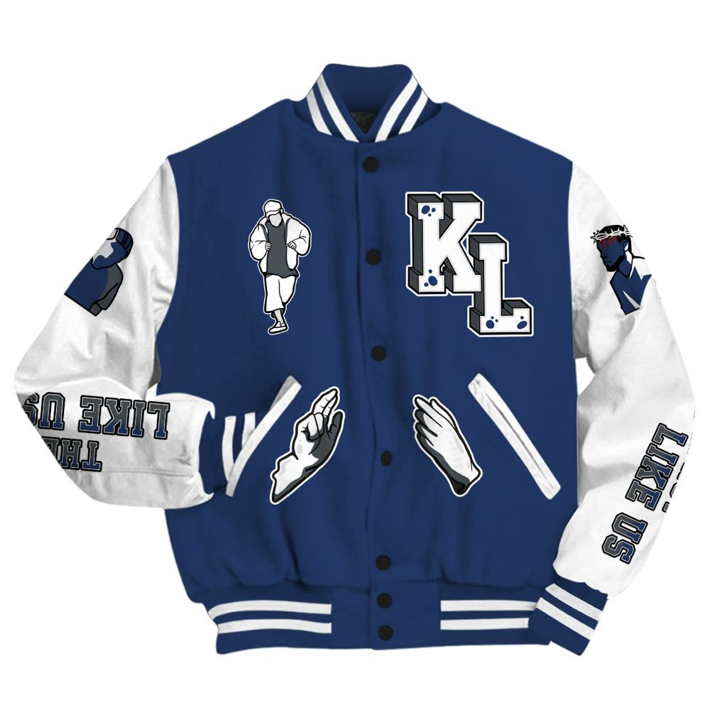 Varsity Jacket To Match Retro Flint 13s - Dislike Us Graphic All Over Print