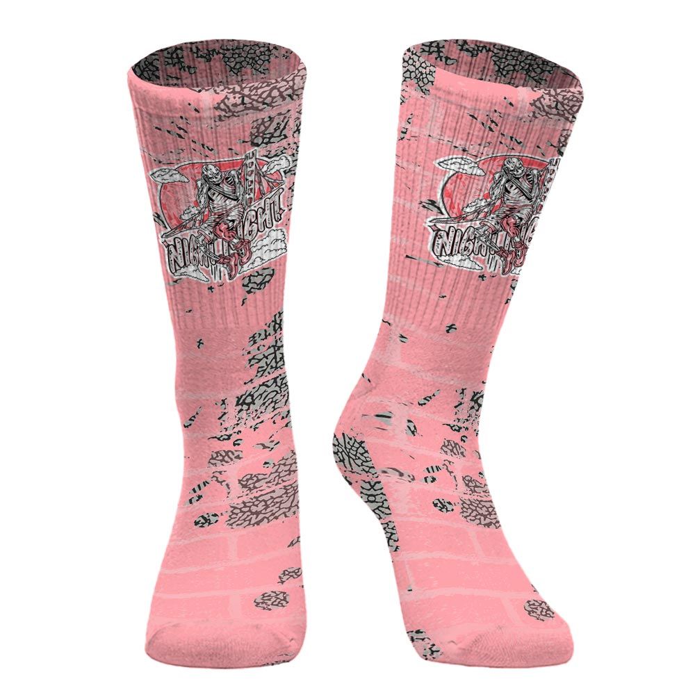 Sock To Match Retro Wings 3s - Seeya Skeleton Brick