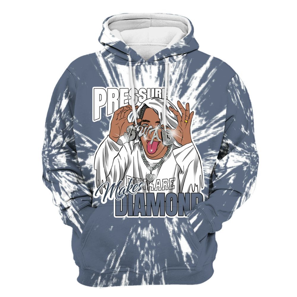 Hoodie To Match Low Diffused Blue 11s - Pressures Makes Hoodie To Match Lux All Over Print