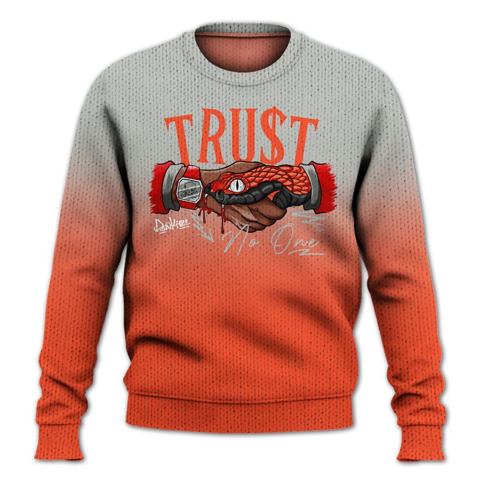 Knitted Sweater To Match Air Max 1 86 Cosmic Clay - Snake Trust No One Drip