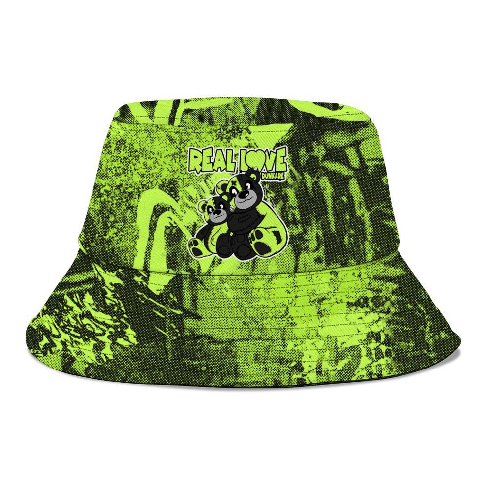 Bucket Hat To Match Air Force 1 Low Dance Volt - Sincere Fondness Bear Graphic