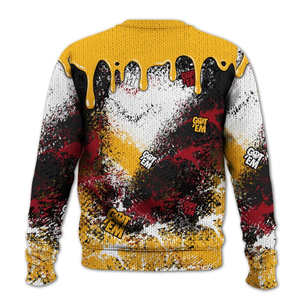 Sweater To Match White Taxi 12s Shirt, Dripping 23 Drip Graphic