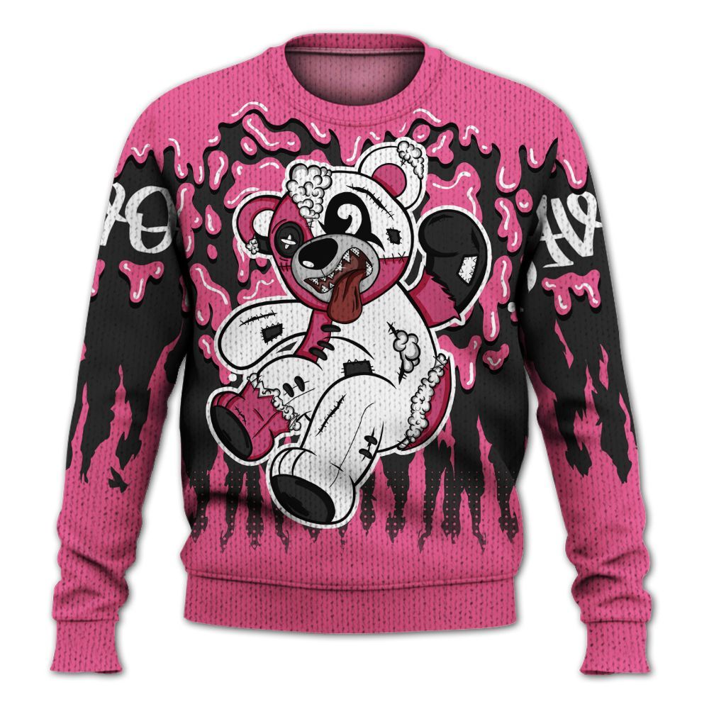 Knitted Sweater To Match Air Max SNDR Hyper Pink - Havok Bear Dripping
