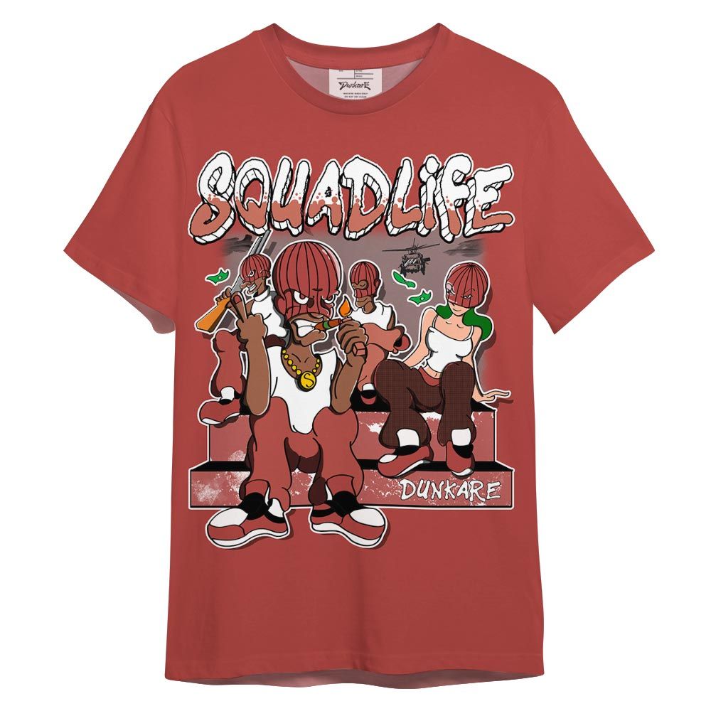 Shirt To Match Dune Red 13s - Squad Life Shirt 3D Graphic Outfit 0705 LGH
