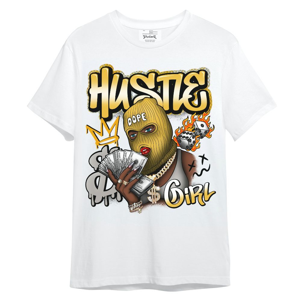 Shirt To Match Low Yellow Python 11s - Money Hustles Girl Streetwear Unisex Shirt