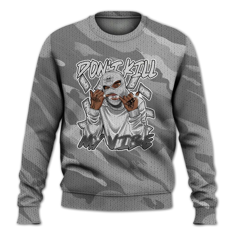 Knitted Sweater To Match Black Wolf Grey 12s - Vibe.Unique Colored