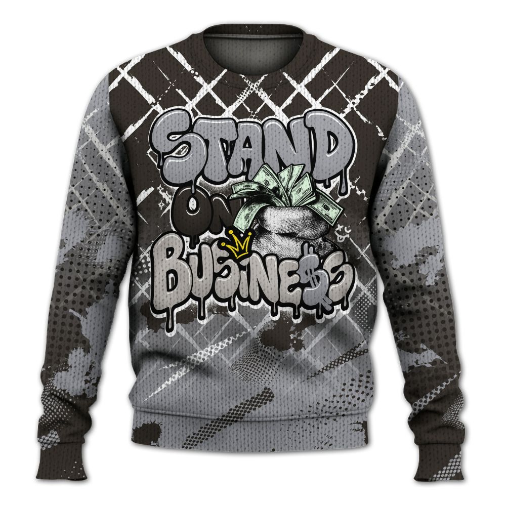 Knitted Sweater To Match Baroque Brown 12s - Halftone Stand Business Dripping