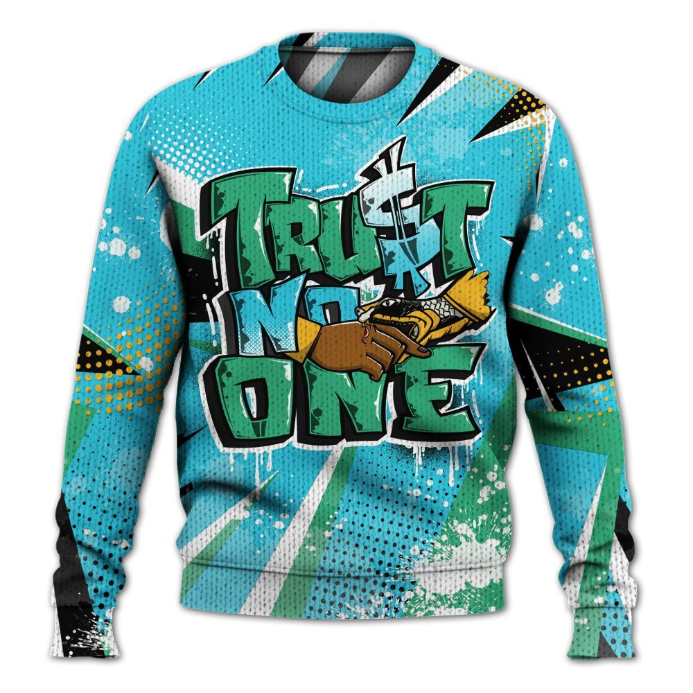 Knitted Sweater To Match Dunk Chunky Dunky - Poly Trust No One Dripping