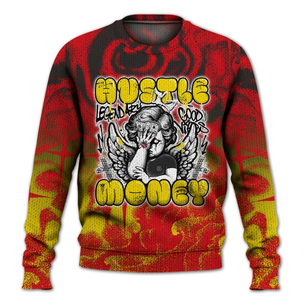 Sweater To Match Ferrari 14s - Angel Hustle Money Graphic