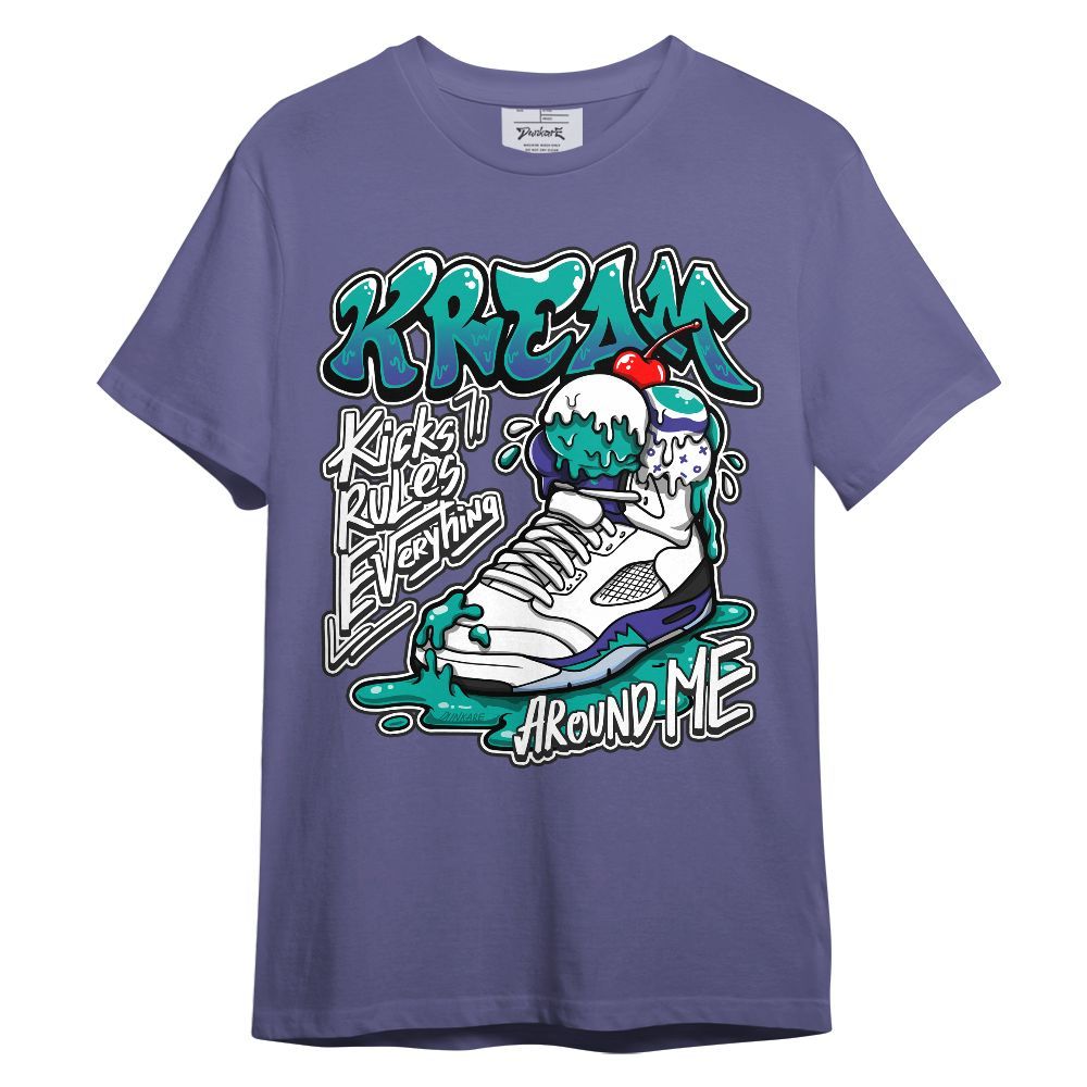 Shirt To Match Retro Grape 5s - Kream Kicks Rule Everything Graphic