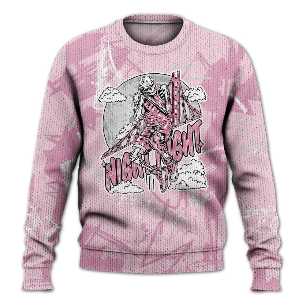 Knitted Sweater To Match Orchid 4s - Seeya Skeleton Messyz