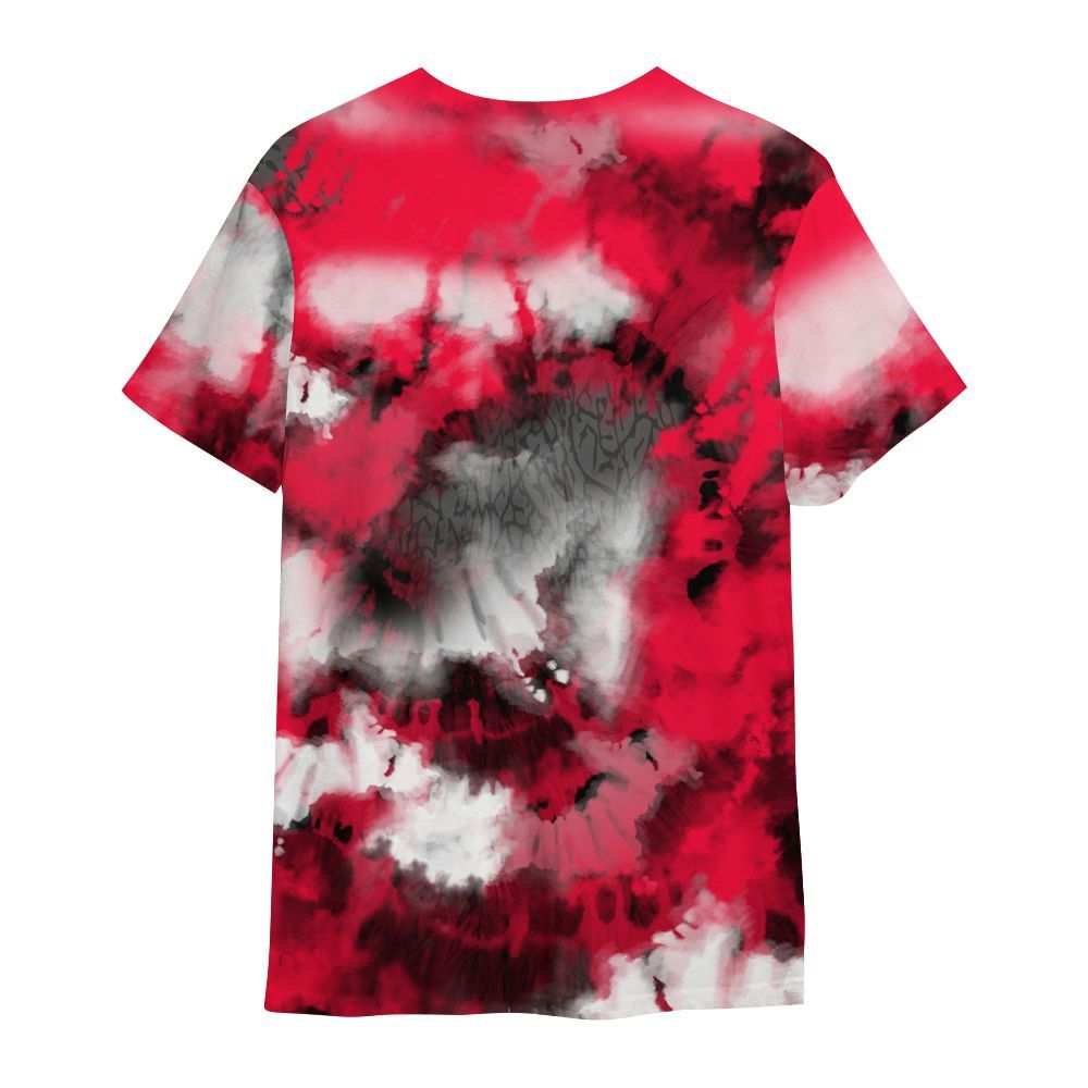 Shirt To Match Retro Fire Red 3s - God Blessed Tie Dye All Over Print