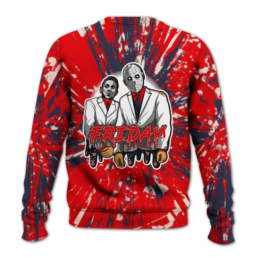 Sweatshirt To Match Low OG Howard University 1s - Friday Halloween Graphic Luxury All Over Print