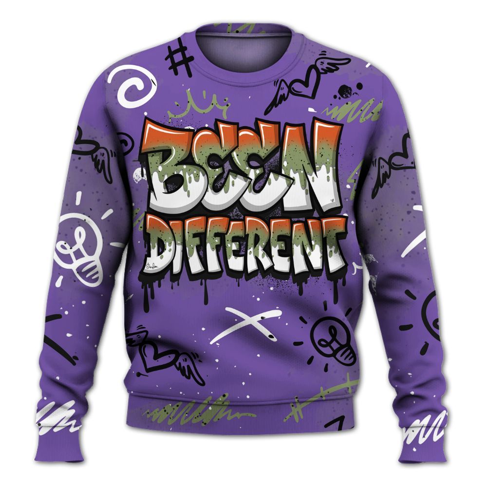 Sweatshirt To Match Canyon Purple 4s - Drip Been Di2ferent All Over Print