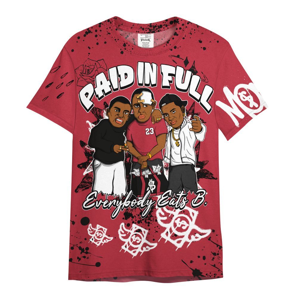 Shirt To Match Space Jam OG 2026 9s - Everybody Paid In Full Crayon All Over Print