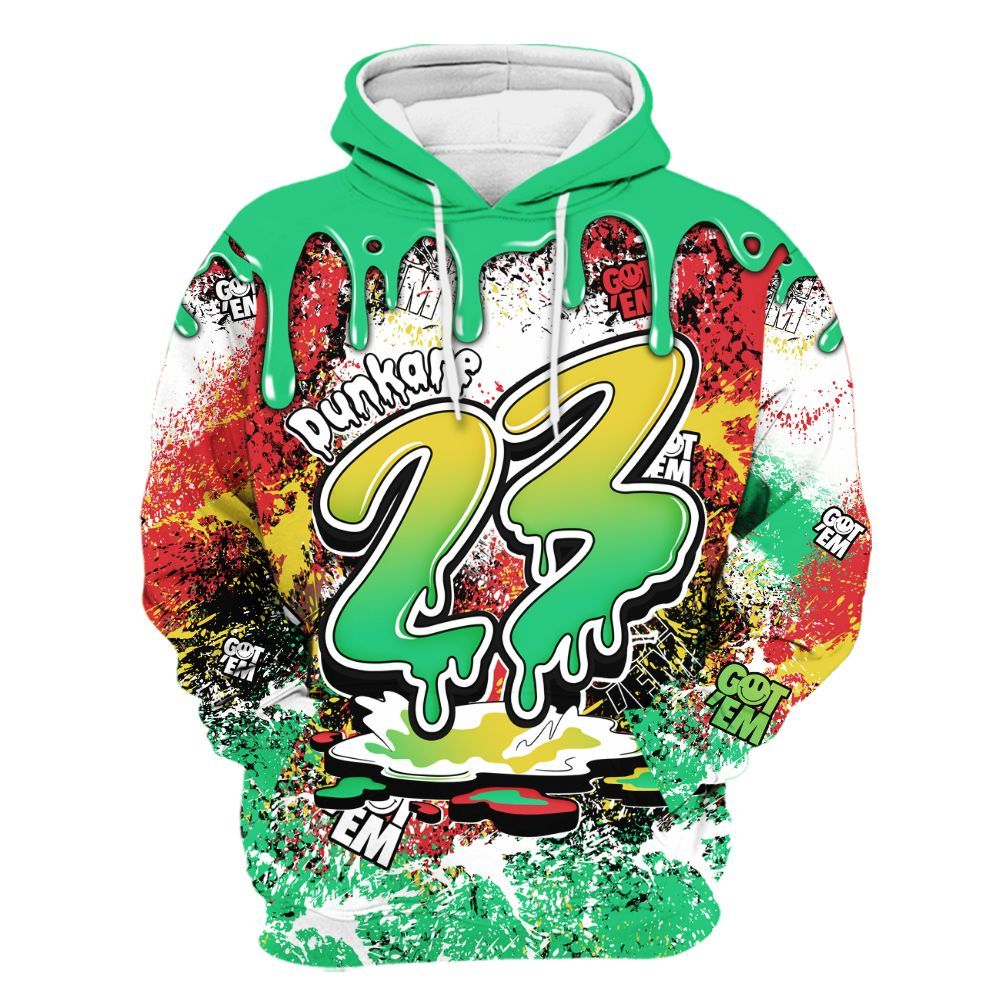 Hoodie To Match Ja 3 Jurassic Park Explorer - Dripping 23 Drip All Over Print