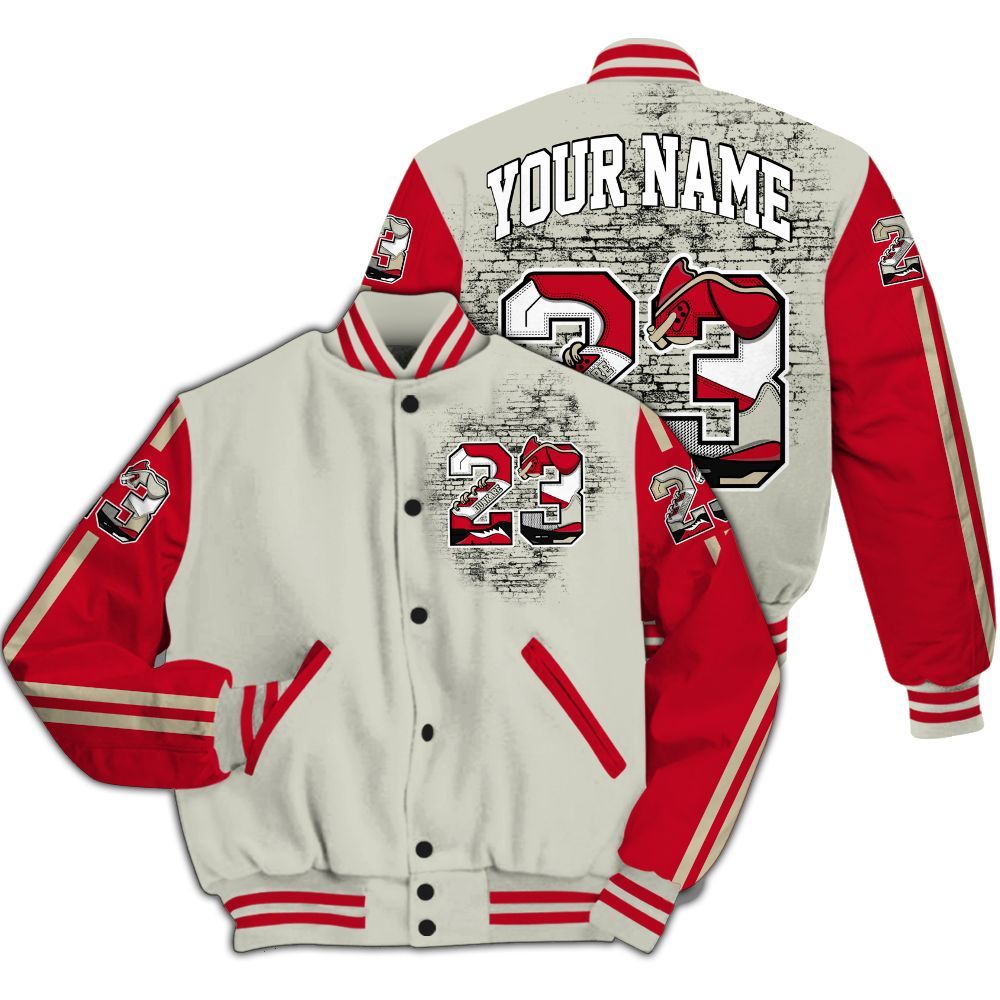 Varsity Jacket To Match El Grito 5s - Custom Name Number 23 5s All Over Print