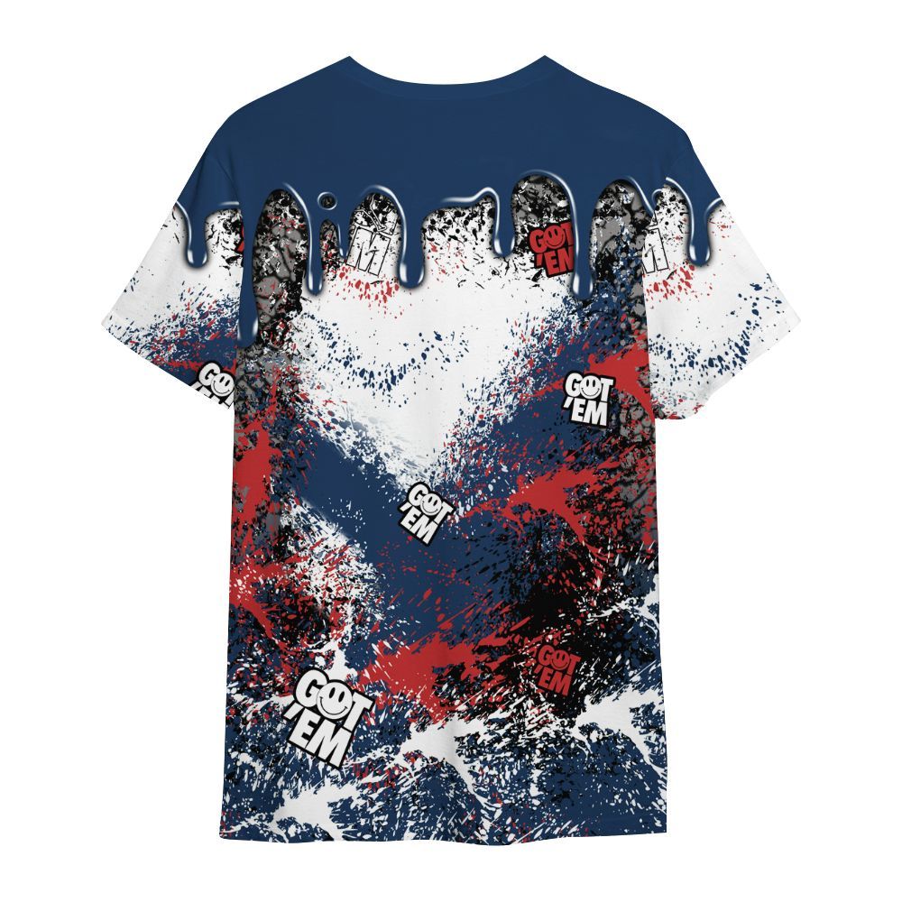 Shirt To Match SP Sport Royal 3s - Dripping 23 Drip All Over Print