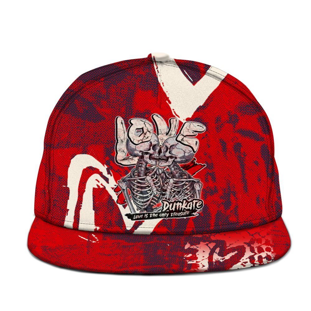Snapback To Match Low OG Howard Bison 1s - Skull Love Graphic