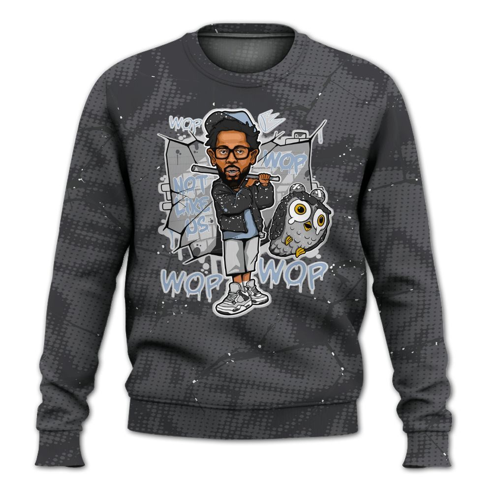 Sweatshirt To Match Reverse Oreo 6s - None Like ComptonCity Graphic Crack All Over Print