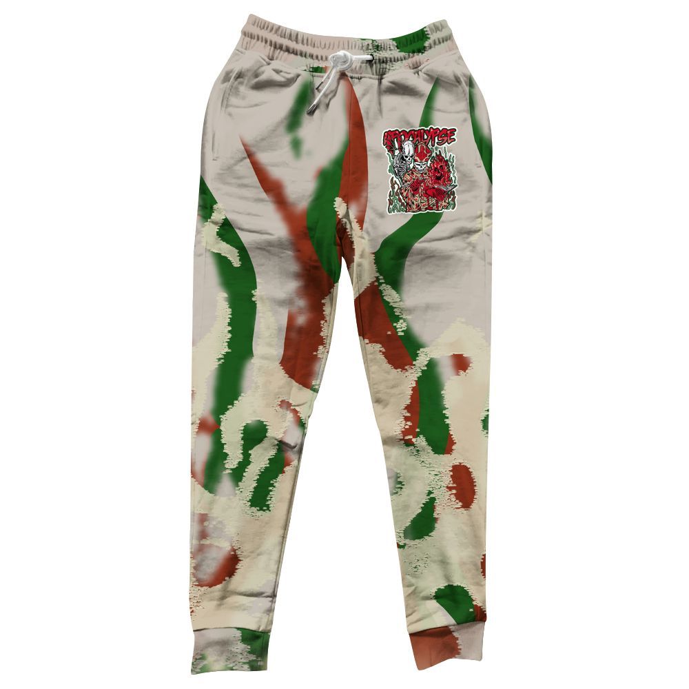 Sweatpant To Match El Grito 5s - Apocalypse Skeleton Burn All Over Print
