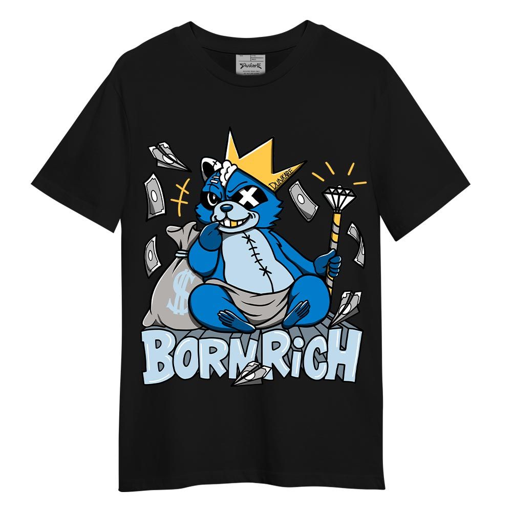 Shirt To Match T-Shirt Born Rich Raccoon, Military Blue 4s T-Shirt To Match Sneaker 2404 DNY
