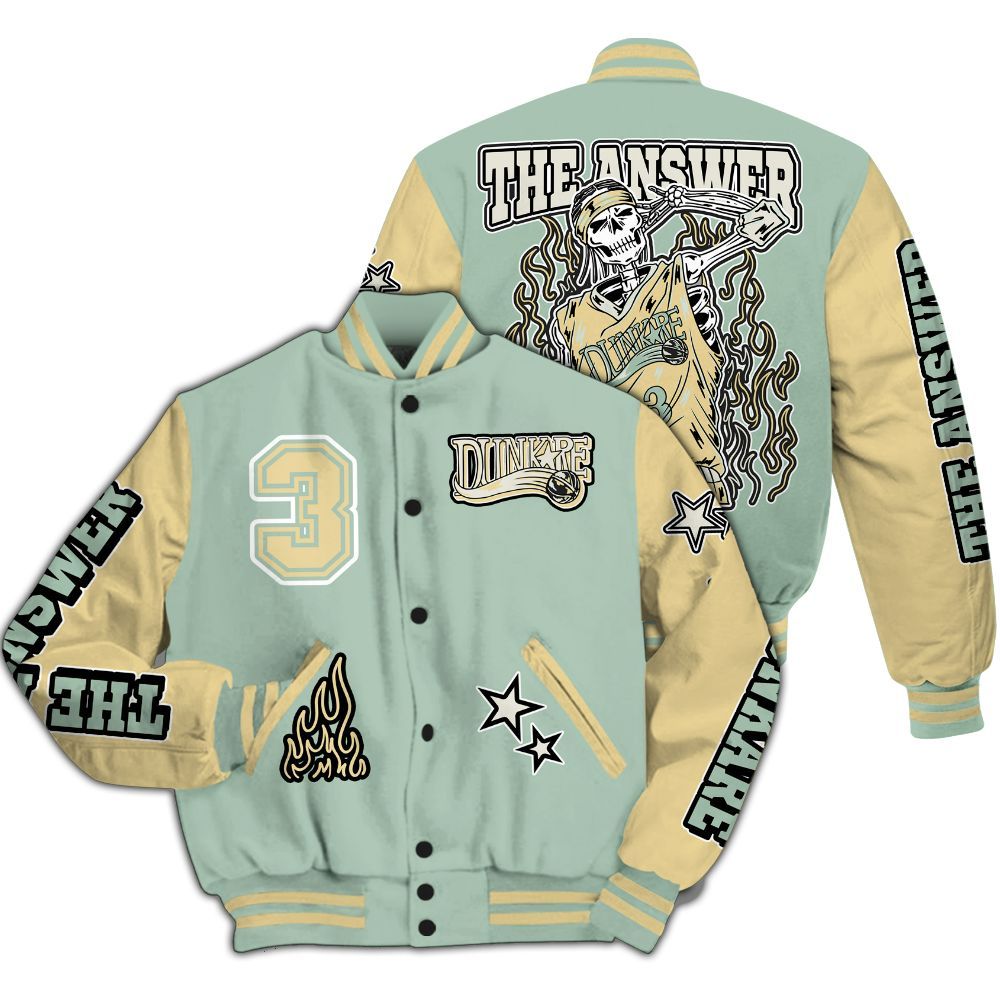 Varsity Jacket To Match Joins Year Of The Snake 5s - Allen Answer Skeleton All Over Print