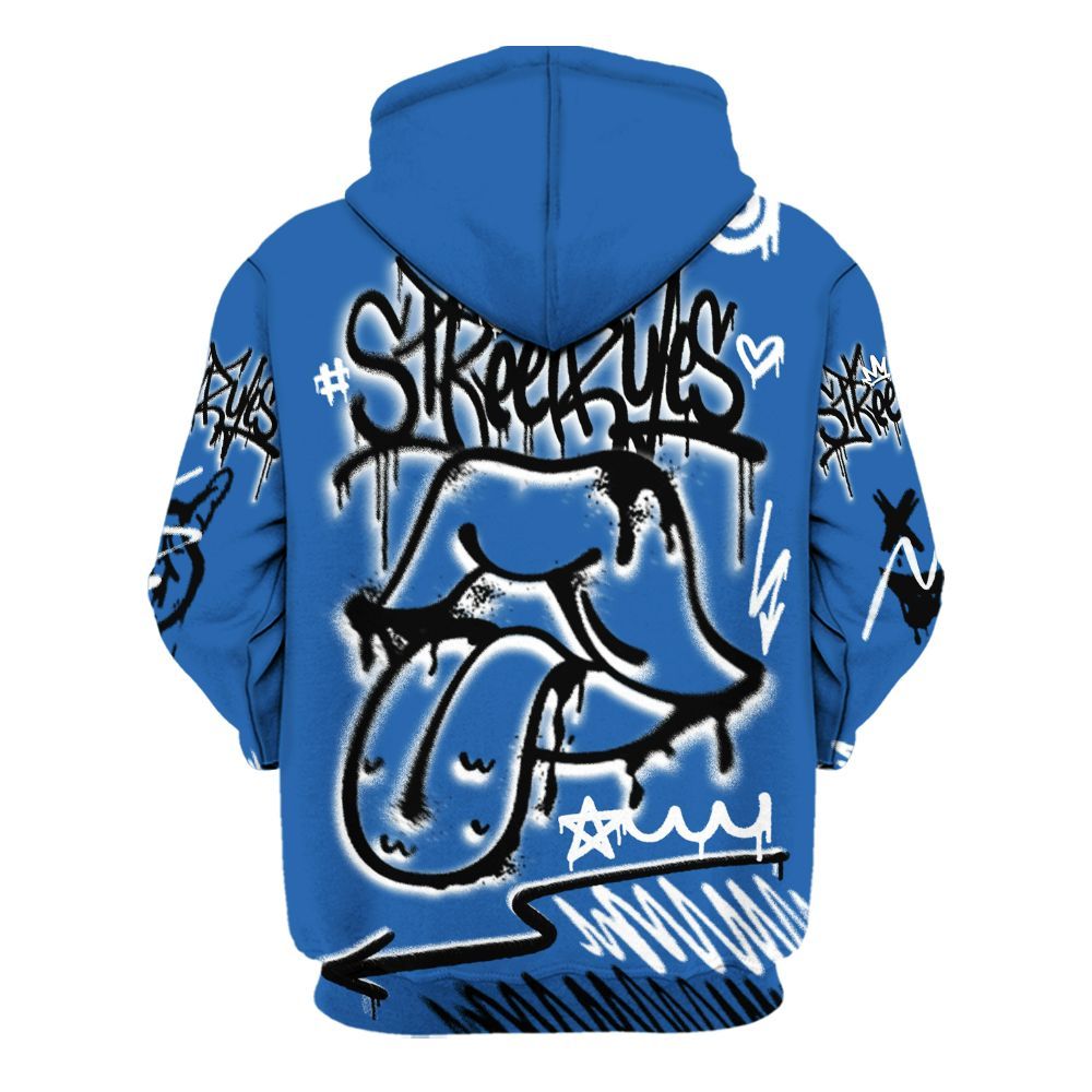 Hoodie To Match Brave Blue 13s - Break Rules Streetwear All Over Print