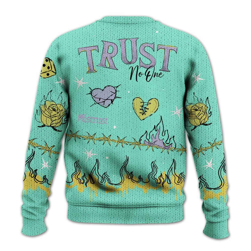 Sweater To Match Dunk Low Easter 2026 - Trust No One Snake-Bite Doodle Crayon Graphic