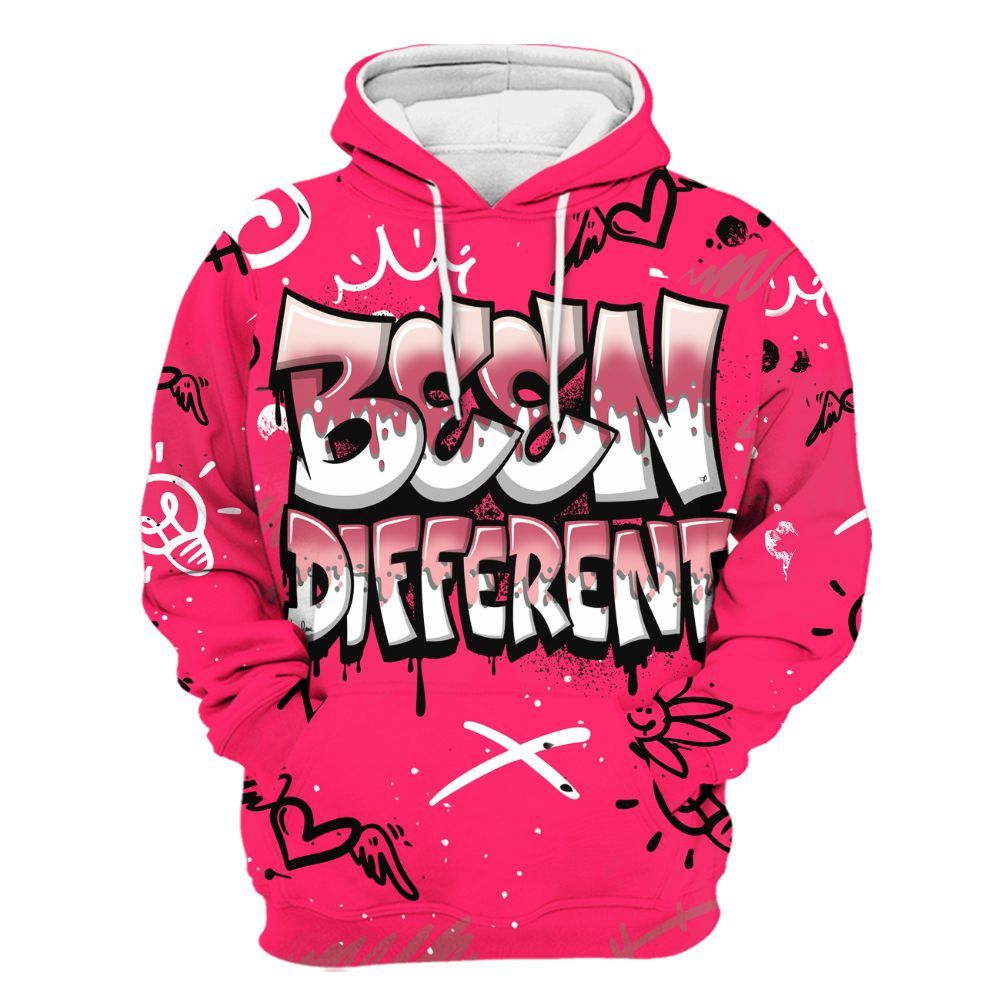 Hoodie To Match A'One Hyper Pink Shirt, Drip Been Di2ferent All Over Print