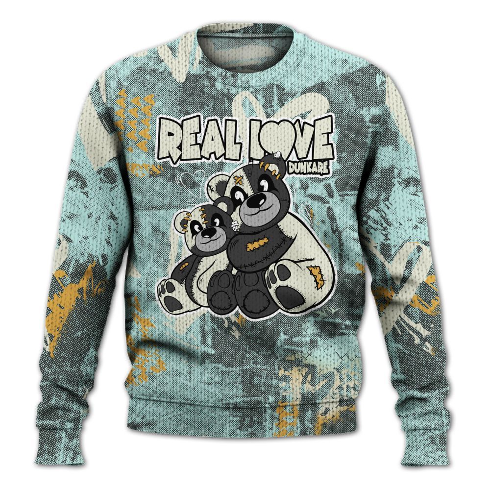 Knitted Sweater To Match Pure Platinum 4s - Sincere Fondness Bear