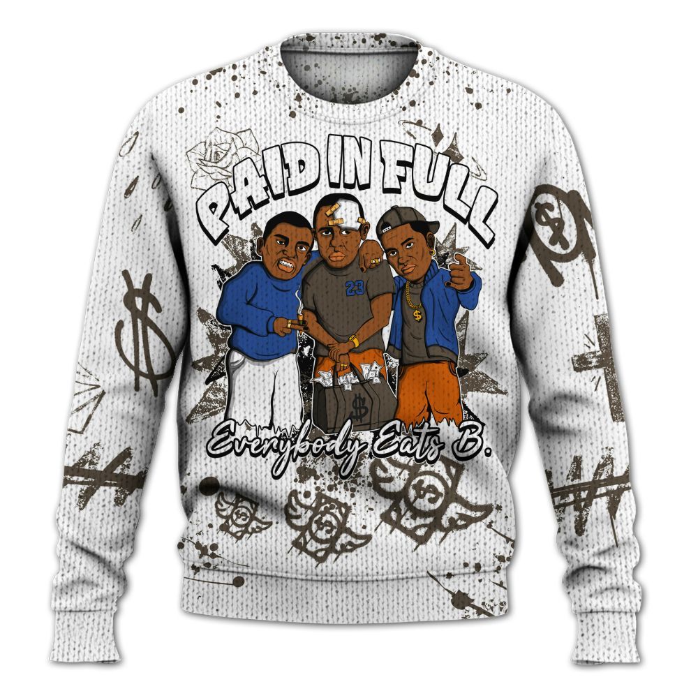 Knitted Sweater To Match Palermo GS League - Everybody Paid In Full Crayon