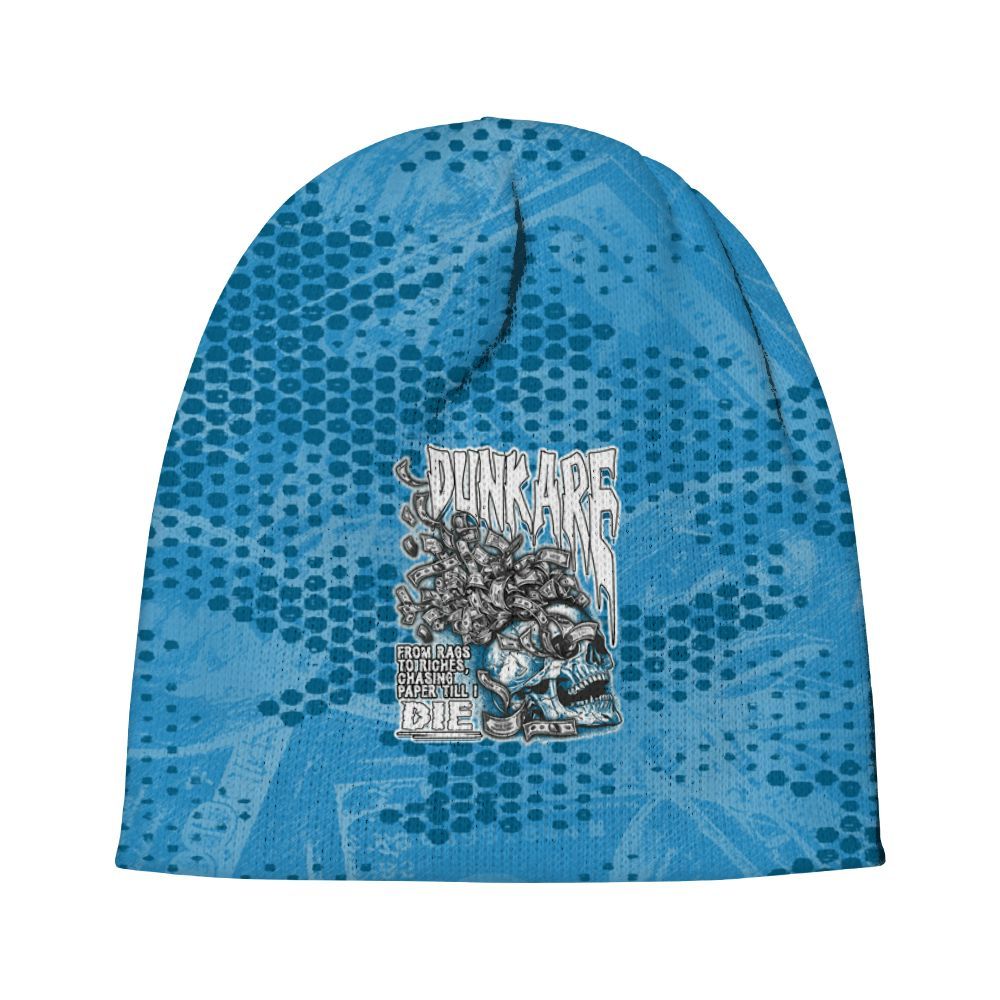Beanie Hat To Match Powder Blue 9s - From Rags To Riches Graphic