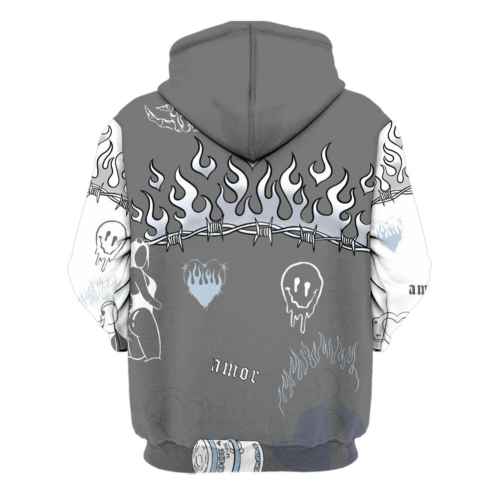 Hoodie To Match Cool Grey 6s - Snake Trust No One All Over Print