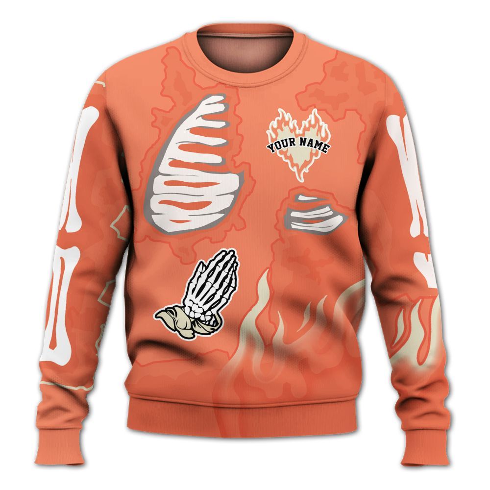 Sweatshirt To Match DJ Khaled Crimson Bliss 5s - Dislike Us Graphic Burning Custom Name All Over Print