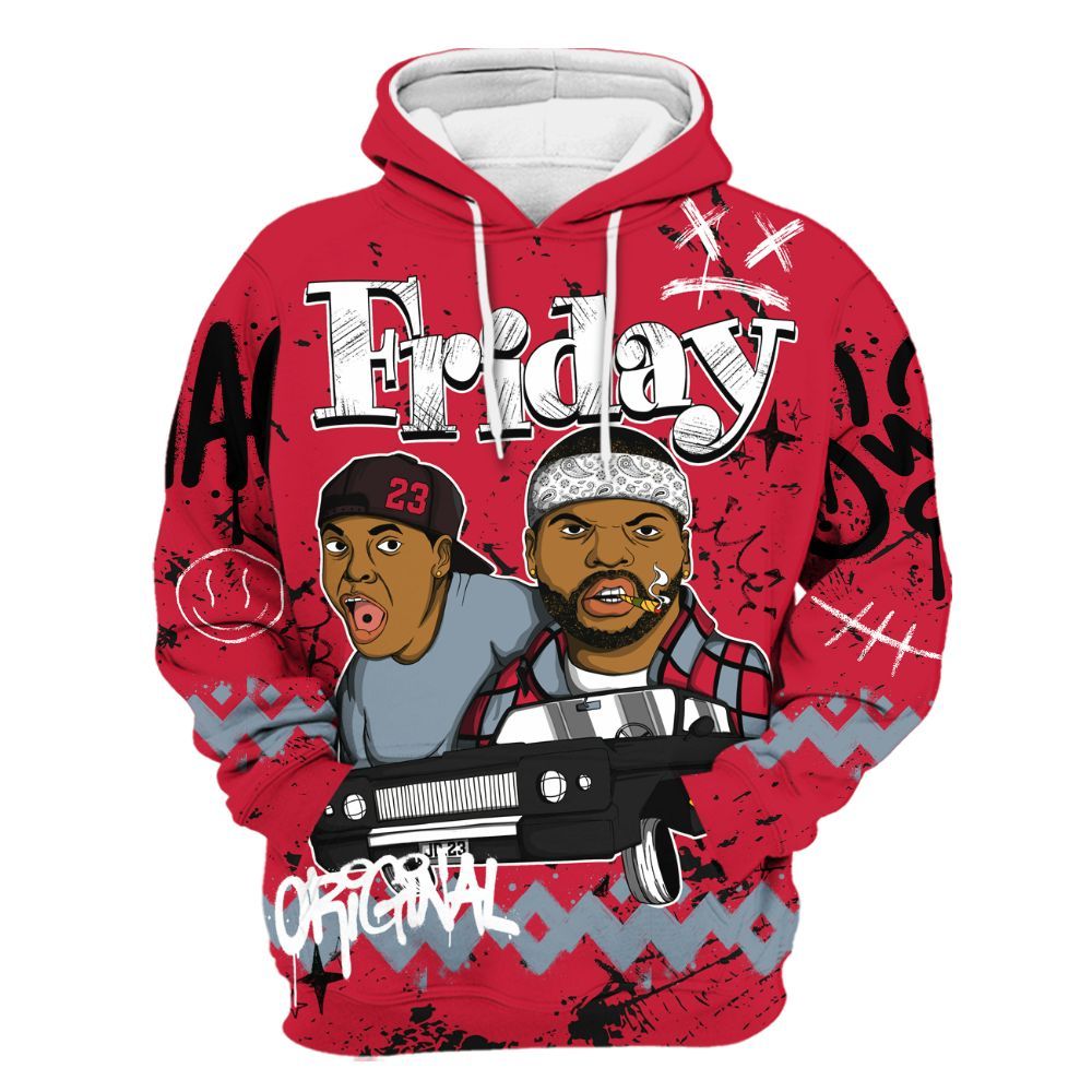 Hoodie To Match Retro Infrared Salesman 6s - Friday Sneaker Crayon All Over Print