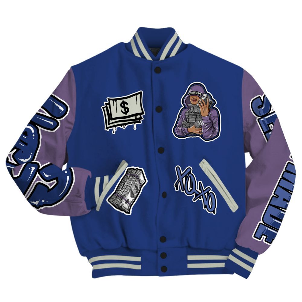 Varsity Jacket To Match Low OG Voodoo Alternate 1s - Selfmade Unique All Over Print
