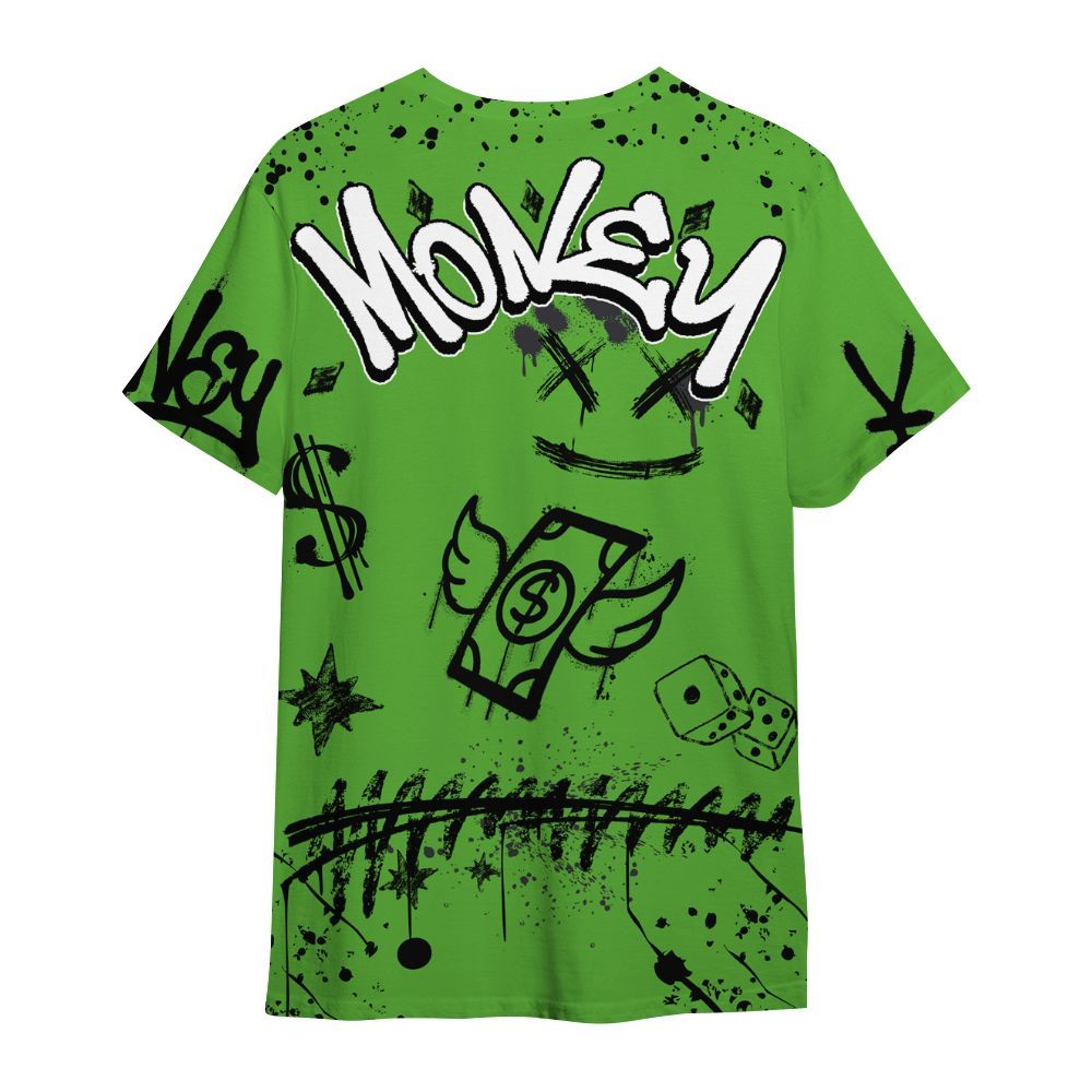 Shirt To Match Retro Green Bean 5s - Everybody Paid In Full Crayon All Over Print