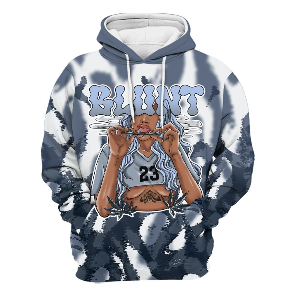 Hoodie To Match Low Diffused Blue 11s - Bluntz Burnz All Over Print