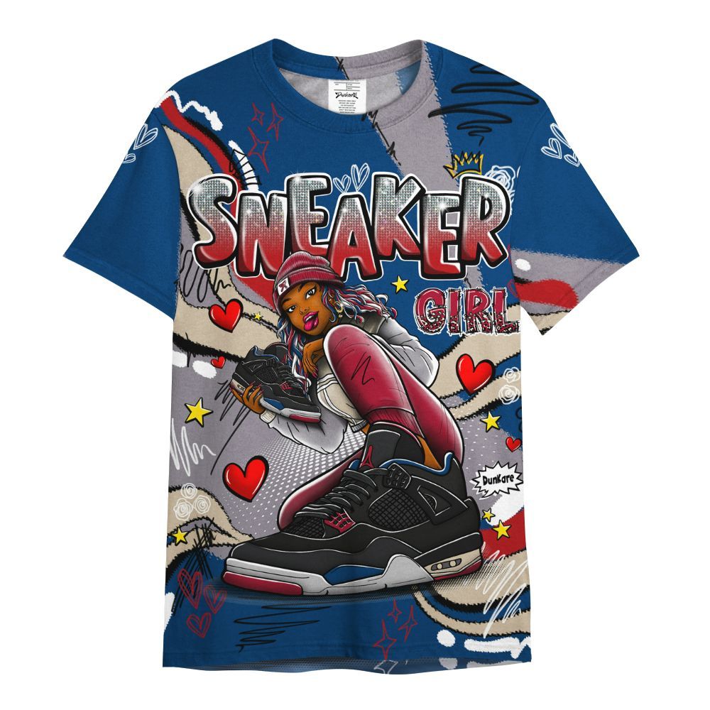 Shirt To Match Rare Air 4s - Sneaker Girl With Shoes All Over Print