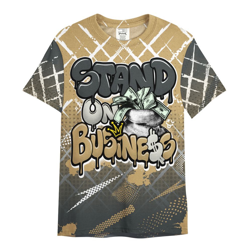 Shirt To Match Black LD 1000 - Halftone Stand Business Dripping All Over Print