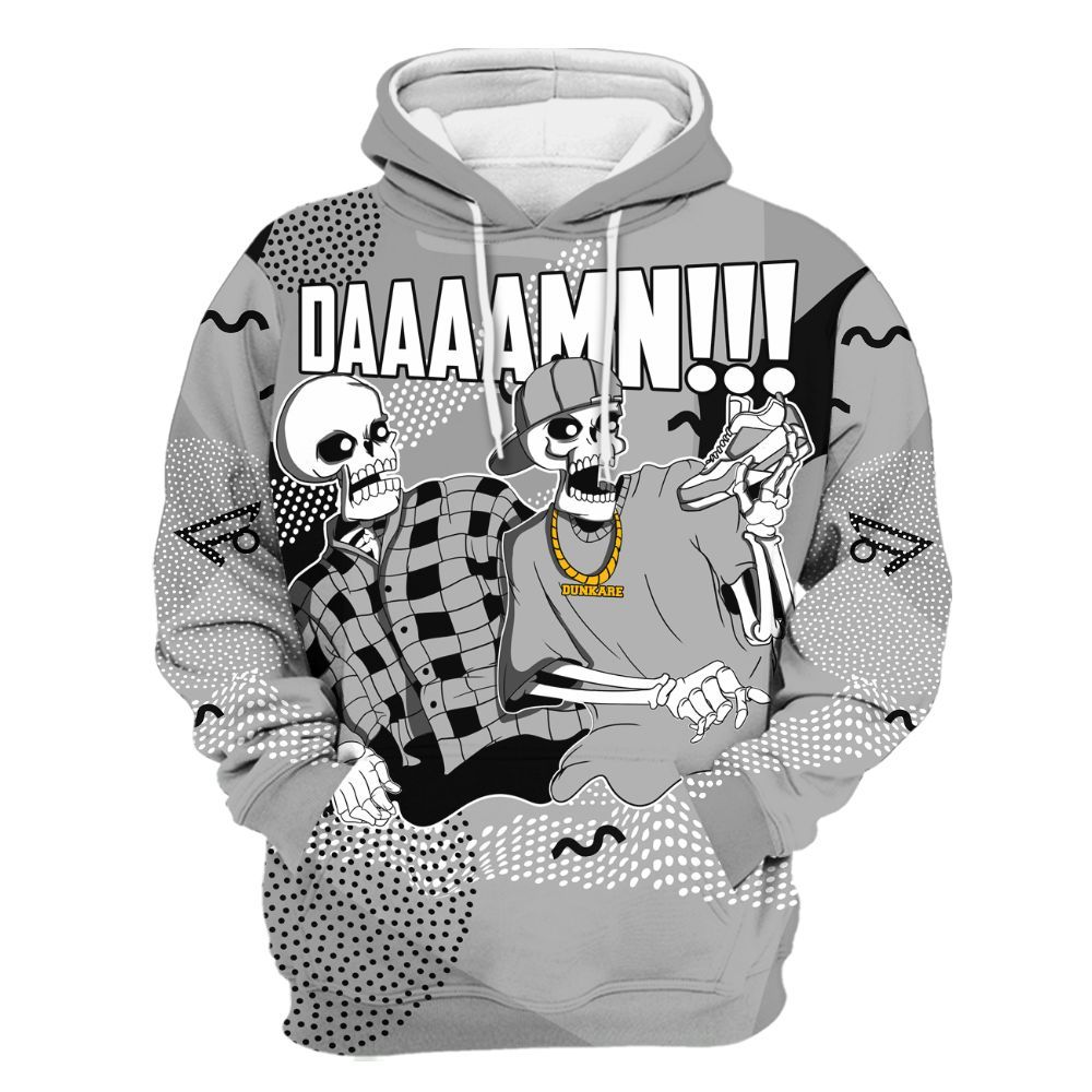 Hoodie To Match Black Wolf Grey 12s - Graphic Meme Damnn All Over Print