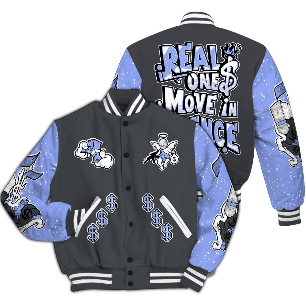 Varsity Jacket To Match Retro Awake Racer Blue - Ones Move In Silence All Over Print
