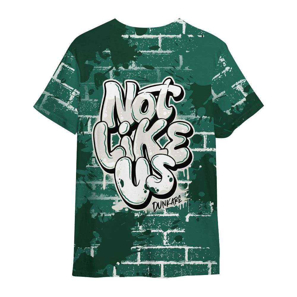 Shirt To Match Oxidized Green 4s - None Like Us Graphic Brick Art All Over Print