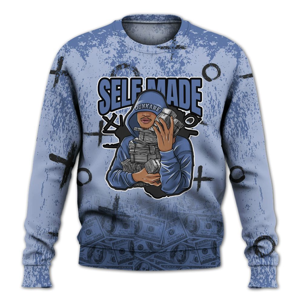 Sweatshirt To Match Black Metallic 5s - Selfmade Unique Grunge All Over Print